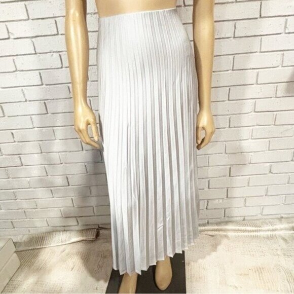 J.Crew Gwyneth Pleated Slip Skirt • Satin Midi • Size XL• NWT • Swishy & Elegant - Picture 7 of 13